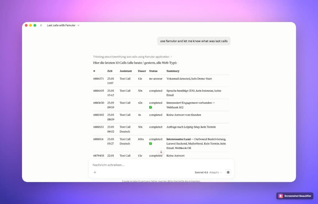 Famulor MCP Connector – Voice Agents aus Claude, ChatGPT & Cursor steuern