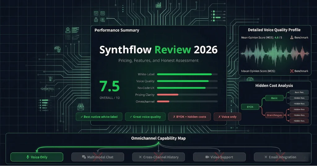 Synthflow Review 2026: Pricing, Features, and Honest Evaluation